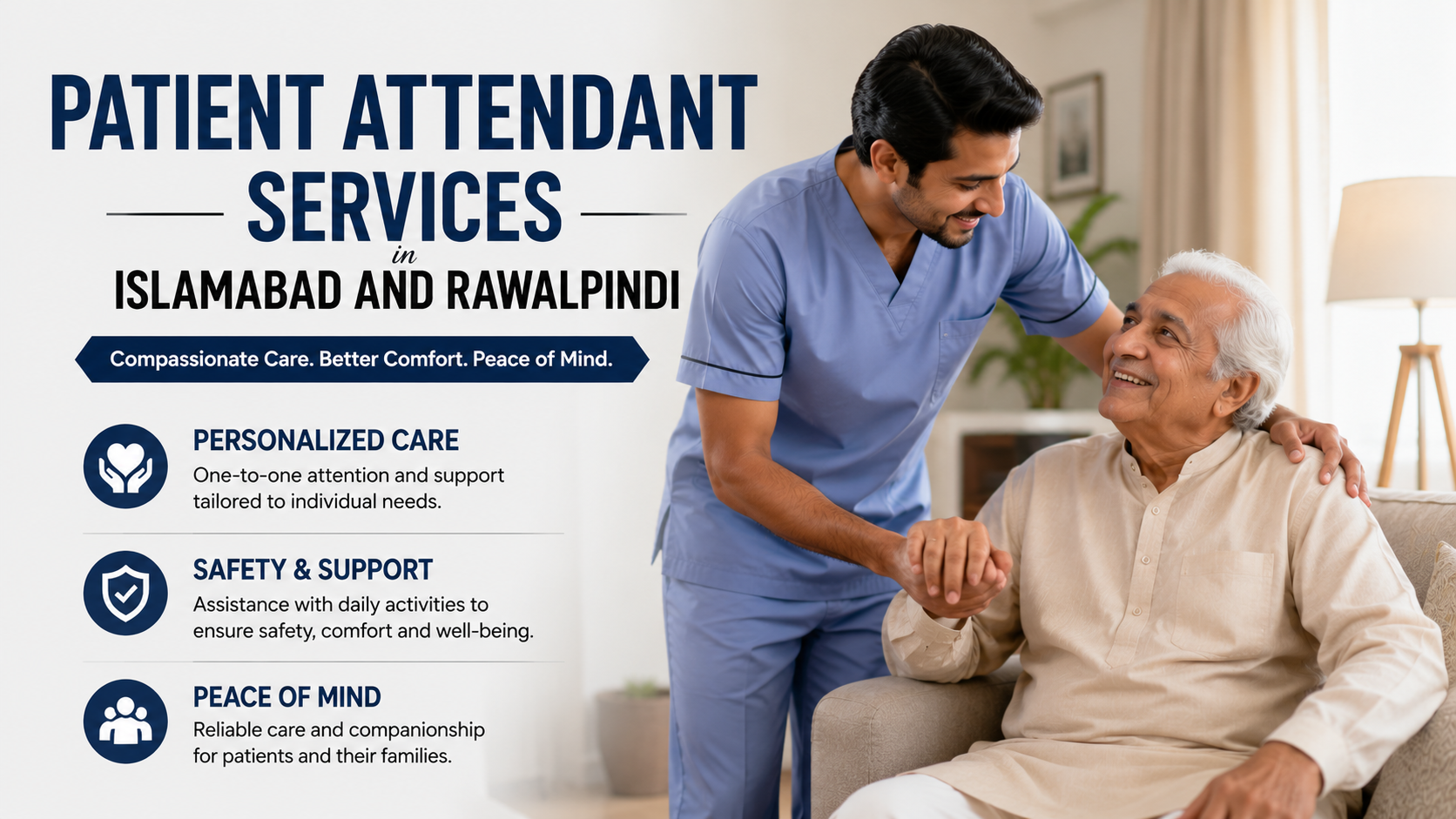 Professional Home Patient Care by Experienced Attendants