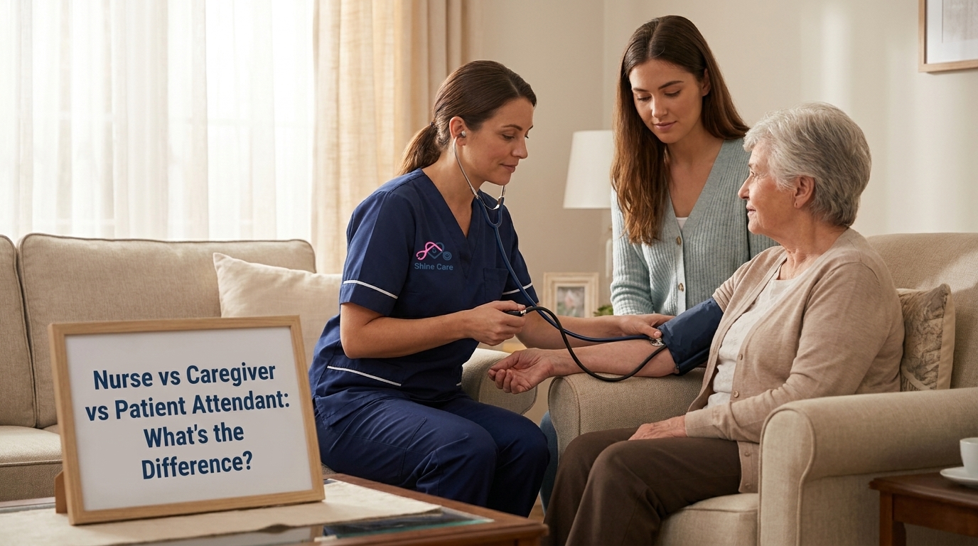 Nurse vs Caregiver vs Patient Attendant: What’s the Difference?